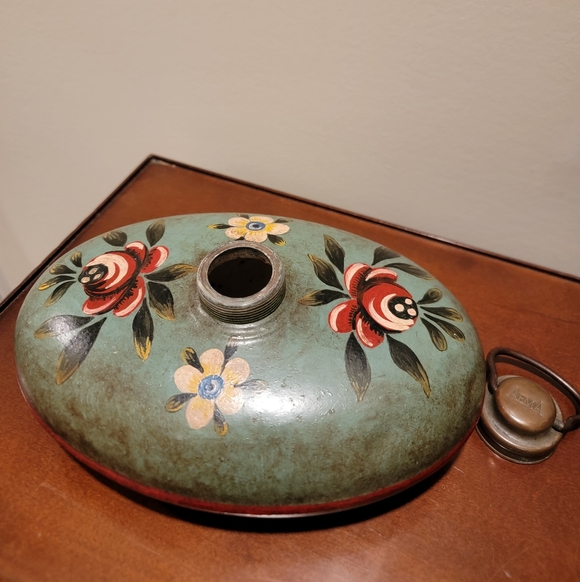 Vintage German Toleware Metal Bed Foot Warmer - Picture 2 of 2